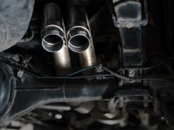 Alternative view of AWE 2016-2022 Toyota Tacoma 0FG Exhaust with BashGuard - No Tips