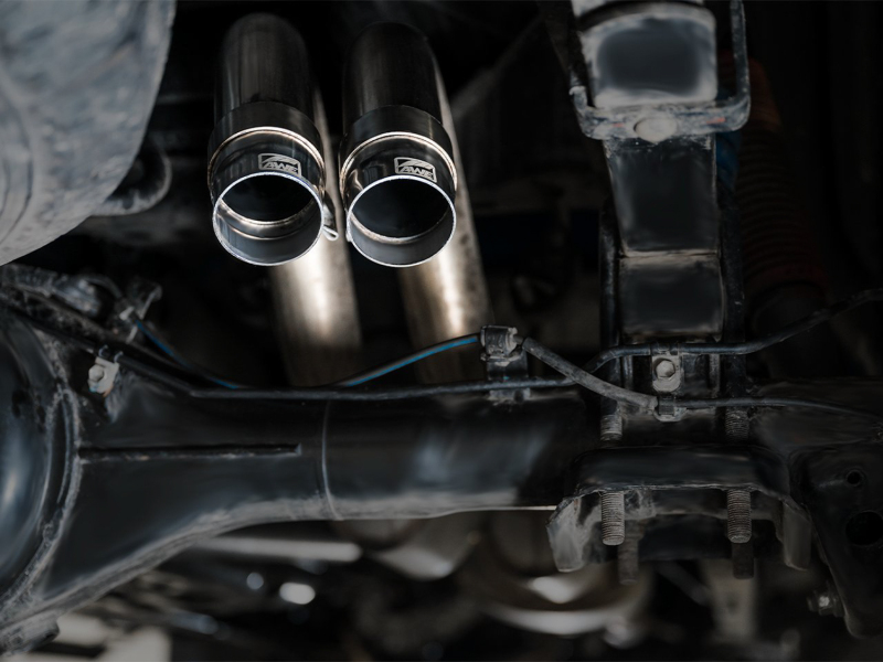AWE 2016-2022 Toyota Tacoma 0FG Exhaust with BashGuard - No Tips - Image 2