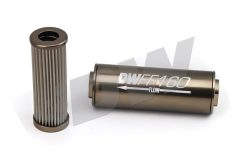Alternative view of DeatschWerks Stainless Steel 8AN 10 Micron Universal Inline Fuel Filter Housing Kit (160mm)