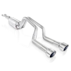 Alternative view of Stainless Works 2006-09 Trailblazer SS 6.0L 2-1/2in Chambered Exhaust X-Pipe Center Bumper Exit