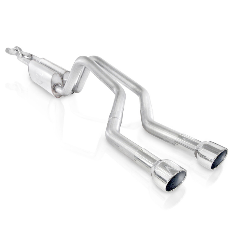 Stainless Works 2006-09 Trailblazer SS 6.0L 2-1/2in Chambered Exhaust X-Pipe Center Bumper Exit - Image 2