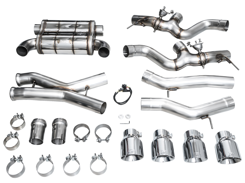AWE Tuning 23-24 BMW G87 M2 SwitchPath Edition Exhaust - Chrome Silver Tips - Image 12