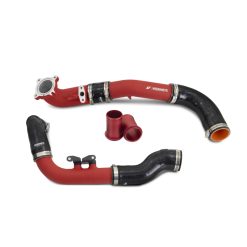 Alternative view of Mishimoto 2023+ Toyota GR Corolla Intercooler Pipe Kit - Wrinkle Red