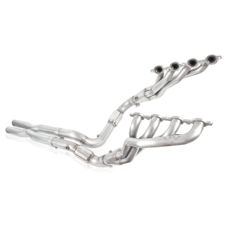 Stainless Works 2007-13 Chevy Silverado/GMC Sierra Headers 1-7/8in Primaries High-Flow Cats X-Pipe - Image 2