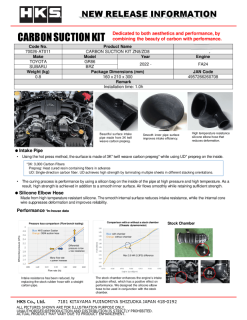 Alternative view of HKS Carbon Susction Kit ZN8/ZD8