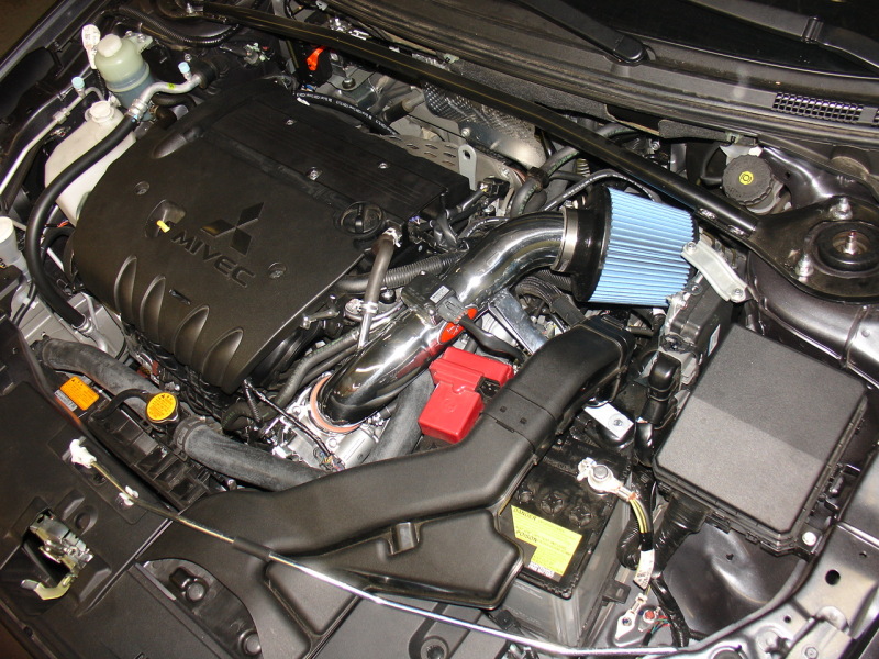 Injen 09-11 Mitsuibishi Lancer GTS 2.4L 4 cyl Polished Tuned Air Intake - Image 4