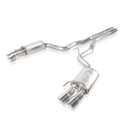 Stainless Works 2018+ Ford Mustang GT 3in Redline Series Catback H-Pipe w/Active Valves & Quad Tips - Image 4