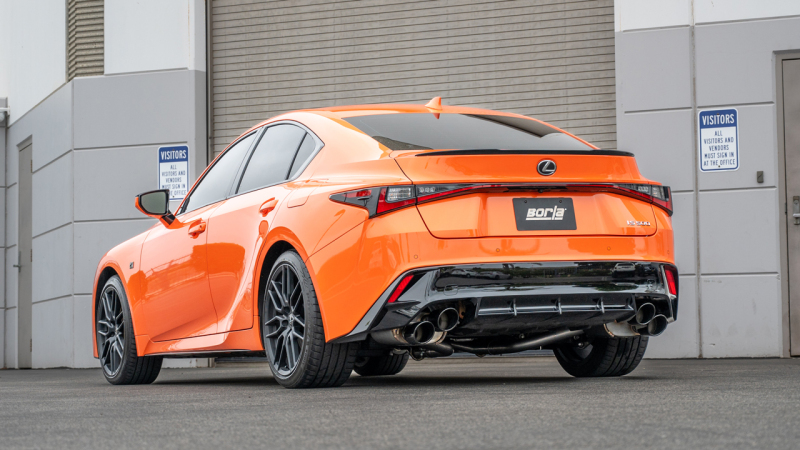 Borla 15-24 Lexus RC F Axle-Back Exhaust System S-Type - Black Chrome - Image 3