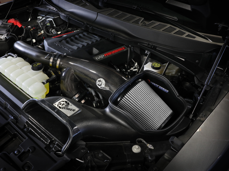 aFe 21-24 Ford F150 Raptor Track Series Carbon Fiber Cold Air Intake System w/ Pro DRY S Filter - Image 8