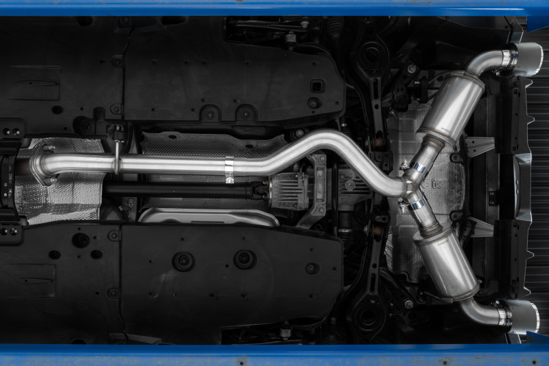 MBRP 2023 Toyota Corolla GR 1.6L T304 Stainless Steel 3in Cat-Back Dual Split Rear w/ Burnt End Tips - Image 4