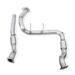Stainless Works 2017 F-150 Raptor 3.5L 3in Downpipe High-Flow Cats Factory Connection - Image 4