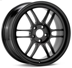 Enkei RPF1 16x7 4x100 43mm Offset 73mm Bore Black Wheel Miata 4-Lug / 02-06 Mini / Honda & Acura 4 - Image 2