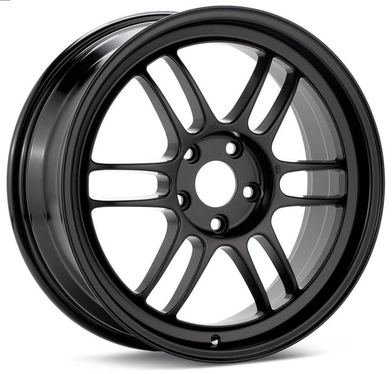 Enkei RPF1 16x7 4x100 43mm Offset 73mm Bore Black Wheel Miata 4-Lug / 02-06 Mini / Honda & Acura 4 - Image 2