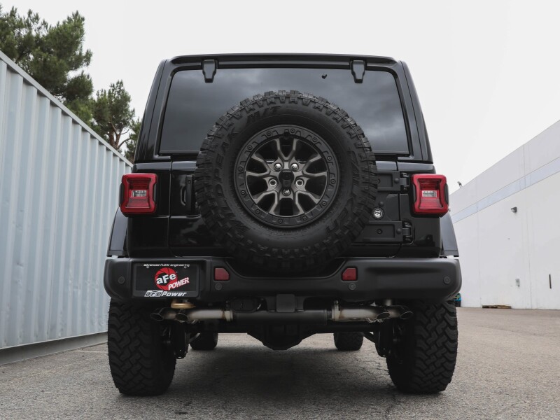 aFe 21-22 Jeep Wrangler JL Vulcan Series Stainless Steel Cat-Back Exhaust System - Image 4