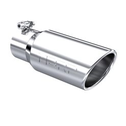 Alternative view of MBRP Universal Tip 4in OD 3in Inlet 10in Length Angled Rolled End T304