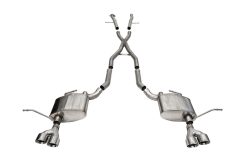 Corsa 11-21 Jeep Grand Cherokee Xtreme 2.5in Cat-Back Dual Rear Exit w/Twin 4in Polished Tips - Image 2