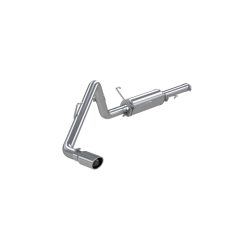 Alternative view of MBRP 2003 Dodge Ram Hemi 1500 5.7L SC/CC-SB Cat Back Single Side
