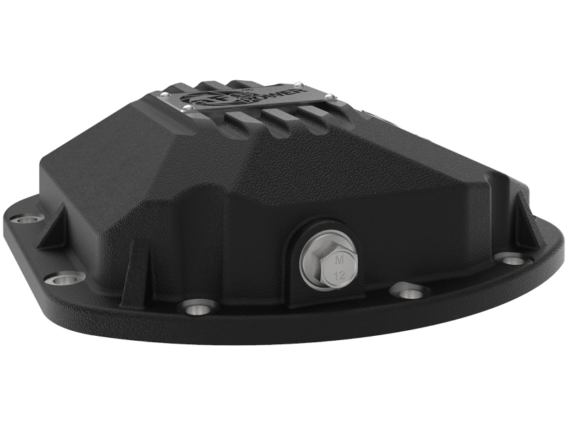 aFe 97-18 Jeep Wrangler TJ/JK Dana 30 Street Series Diff Cover w/ Machined Fins & Gear Oil - Black - Image 5