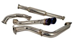 Alternative view of Injen 13--19 Ford Focus ST 2.0L (t) 3.00in Cat-Back Stainless Steel Exhaust System w/Titanium Tip