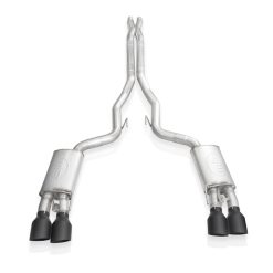 Stainless Works 2020 Ford GT500 Redline Catback X-Pipe Exhaust Factory Connect - Black Tips - Image 11