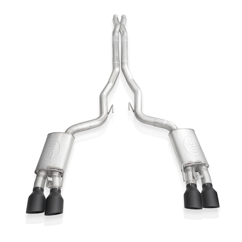 Stainless Works 2020 Ford GT500 Redline Catback X-Pipe Exhaust Factory Connect - Black Tips - Image 11