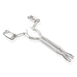 Stainless Works 2018+ Ford Mustang GT 3in Redline Series Catback X-Pipe w/Active Valves & Quad Tips - Image 3