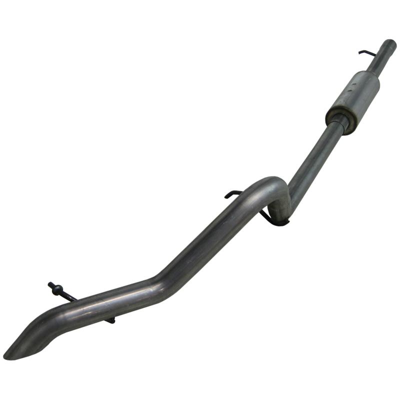 MBRP 2007-2009 Jeep Wrangler (JK) 3.8L V6 4 dr Off-Road Tail Pipe Muffler before Axle - Image 3