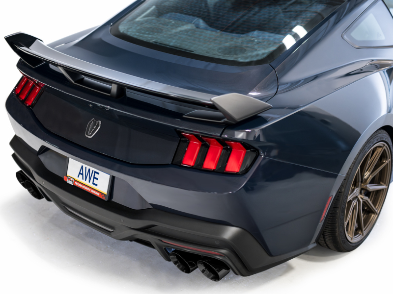 AWE 2024 Ford Mustang Dark Horse S650 RWD Track Edition Catback Exhaust w/ Quad Diamond Black Tips - Image 6