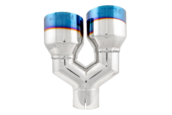 MBRP Burnt End Tip 2.5 ID Dual 4 OD Out 9.55 length Single wall 304 Stainless Steel Pass Side - Image 3