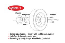 Alternative view of Eibach Pro-Spacer 20mm Spacer / Bolt Pattern 5x112 / Hub Center 57.1 for 02-08 Audi A4 (B6/B7)