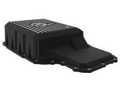 aFe 20-21 Ford Truck w/ 10R140 Transmission Pan Black POWER Street Series w/ Machined Fins - Image 6
