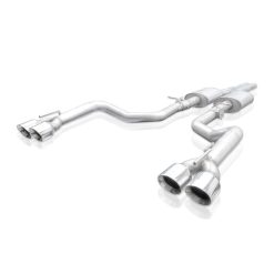 Stainless Works 15-19 Dodge Challenger 6.2L/6.4L Hemi 3in Redline Catback X-Pipe w/4in Quad Tips - Image 11