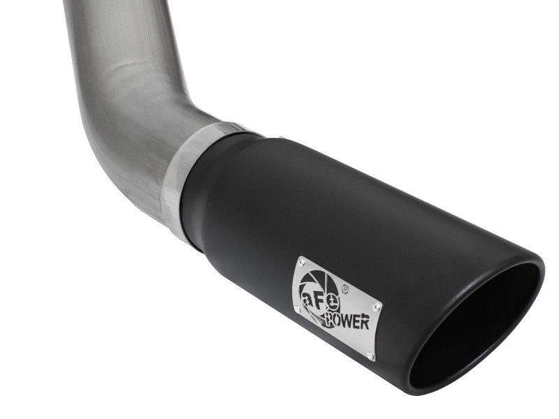 aFe MACHForce XP Exhaust Large Bore 5in DPF-Back SS 13-15 Dodge Trucks L6-6.7L (td) *Black Tip - Image 6