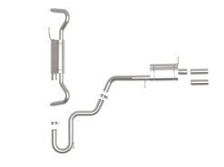 Alternative view of aFe 20-24 VW Atlas Cross Sport L4 2.0L/V6 3.6L MACH Force-Xp SS Hi-Tuck Cat-Back Exhaust