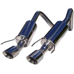 MBRP 2005-2008 Chev Corvette Dual Muffler Axle Back 4 Round Dual Wall Tips - Image 3