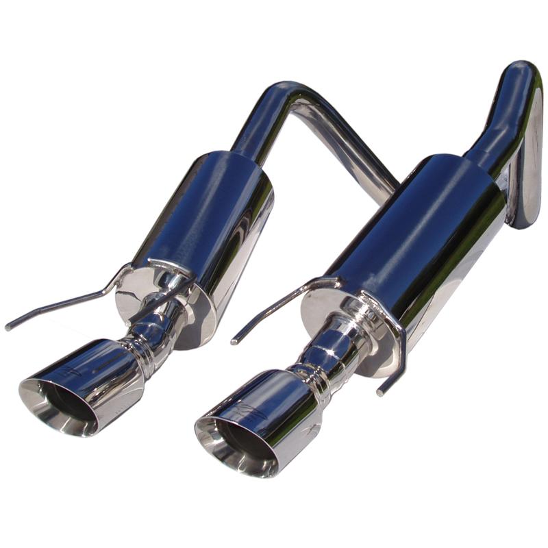 MBRP 2005-2008 Chev Corvette Dual Muffler Axle Back 4 Round Dual Wall Tips - Image 3