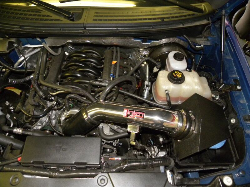 Injen 12 Ford F-150 V8 5.0L Polished 4in Power Flow Intake w/ MR Tech/Enc Air Box w/ Front Air Inlet - Image 6