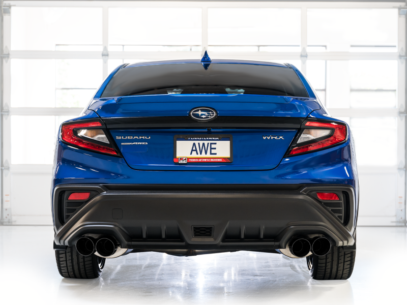 AWE Tuning 2022+ VB Subaru WRX Track Edition Exhaust - Diamond Black Tips - Image 5