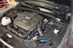 Injen 14-16 Jeep Grand Cherokee 3.0L V6 Turbo Wrinkle Black Short-Ram Intake w/MR Tech & Heatshield - Image 4