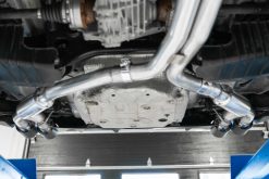 MBRP 18-21 Audi S5 Coupe/S4 Sedan T304 SS 2.5in Cat-Back Quad Rear Exit Exhaust - Carbon Fiber Tips - Image 4