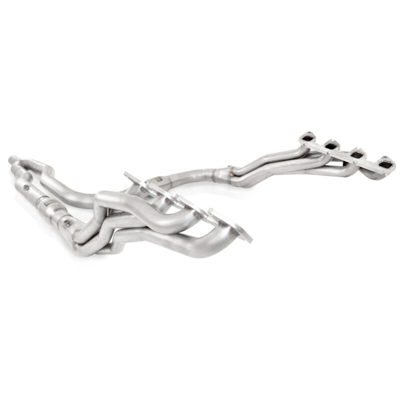 Stainless Works 2010-14 Ford F-150 Raptor 1-7/8in Primaries 3in High-Flow Cats Y-Pipe - Image 2