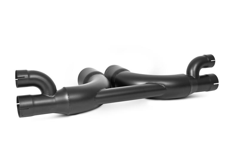 MBRP 14-15 Porsche GT3/GT3RS 3in Center Muffler Bypass 4in Tips - Black Coated - Image 4