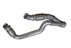 Alternative view of Kooks 2019+ GM 1500 Series Truck 6.2L 3in x OEM Outlet Catted SS Y Pipe Kooks HDR Req
