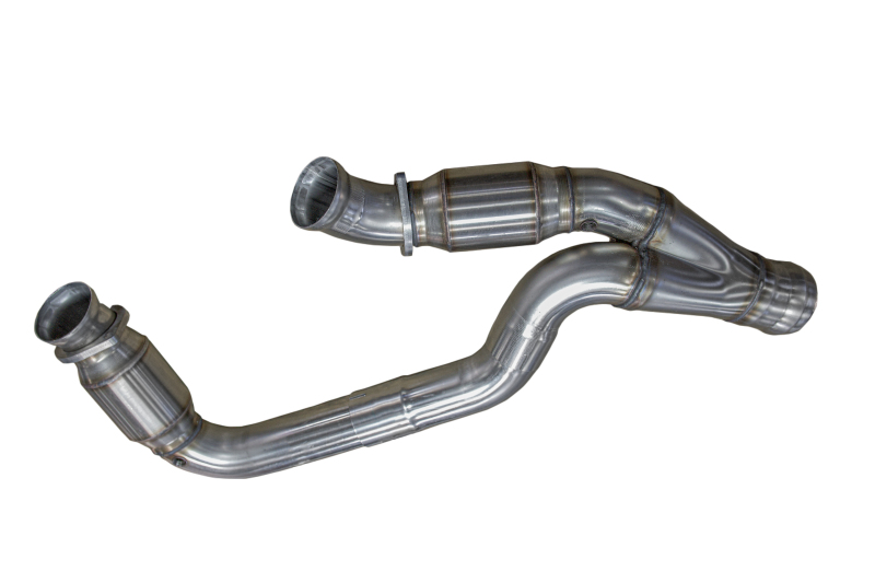Kooks 2019+ GM 1500 Series Truck 6.2L 3in x OEM Outlet Catted SS Y Pipe Kooks HDR Req - Image 2