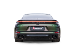 Akrapovic 2024+ Porsche Panamera Slip-On Line (Titanium) w/ Carbon Tips: Requires V6 or V8 fit kit