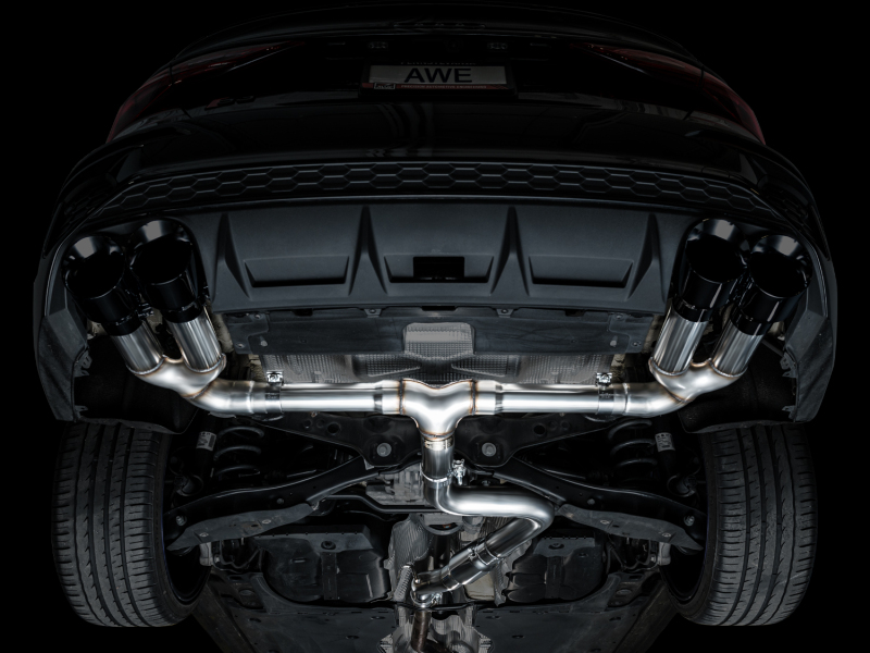 AWE 22-24 Audi 8Y S3 Track Edition Exhaust - Diamond Black Tips - Image 12