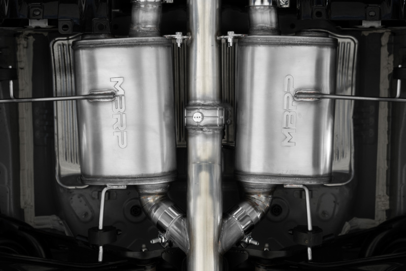 MBRP 23-24 Honda Civic Type R 2.0L T304 SS 3in Cat-Back Exhaust Triple Center Outlet w/ Burnt Tips - Image 3
