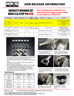 Alternative view of HKS BCD Piston Kit VR38 4.3L STEP Pro