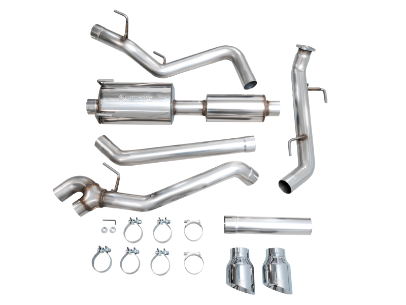 AWE Exhaust for 4th Gen Toyota Tacoma Dual Chrome Silver Tips - Image 11
