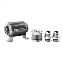 Alternative view of DeatschWerks Stainless Steel 10AN 10 Micron Universal Inline Fuel Filter Housing Kit (70mm)